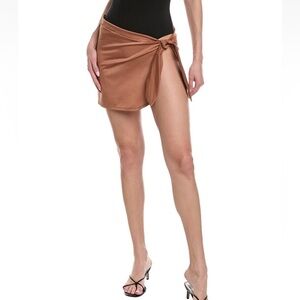 Solid & striped ladies swim suit cover pareo size M/L